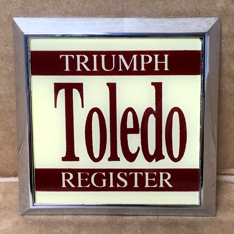 Triumph Toledo Register car badge